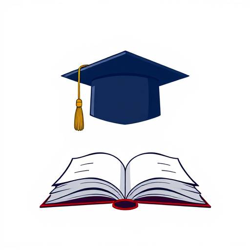 LearnVerse Logo: A stylized open book with a graduation cap on top