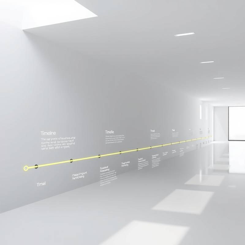 Project management timeline, representing the Project Management Essentials course