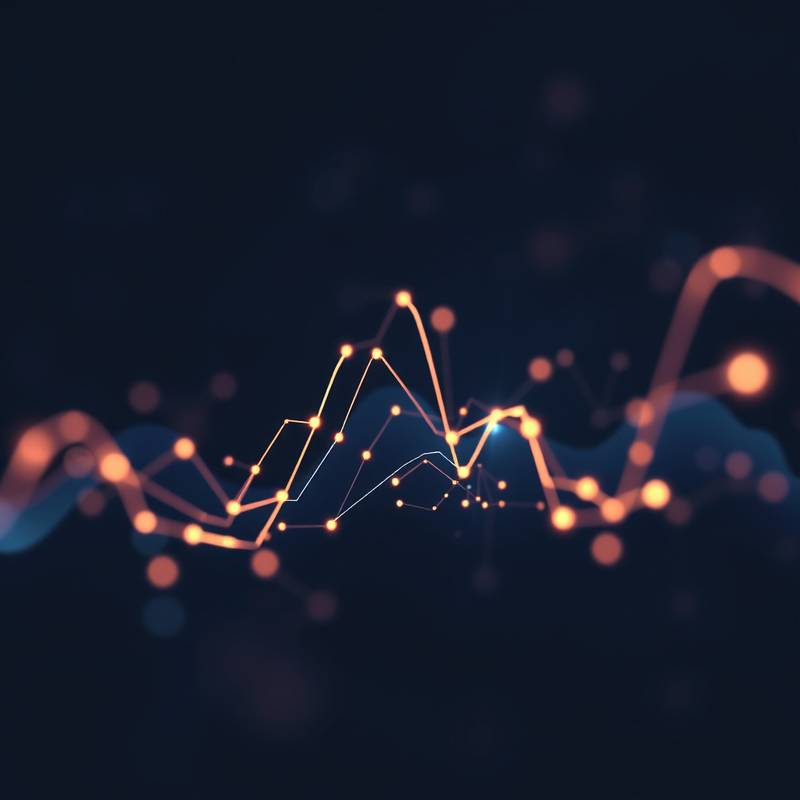 Visualization of data points and graphs, representing the Data Science Fundamentals course